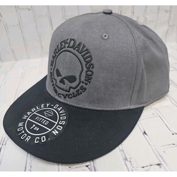 HARLEY DAVIDSON Willie G Skull Fitted Hat 99406-22VM/222L Size 7¾ / 3X-Large New - Picture 2 of 11